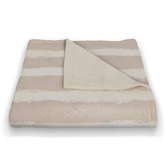 Stripes Coral Fleece Blanket